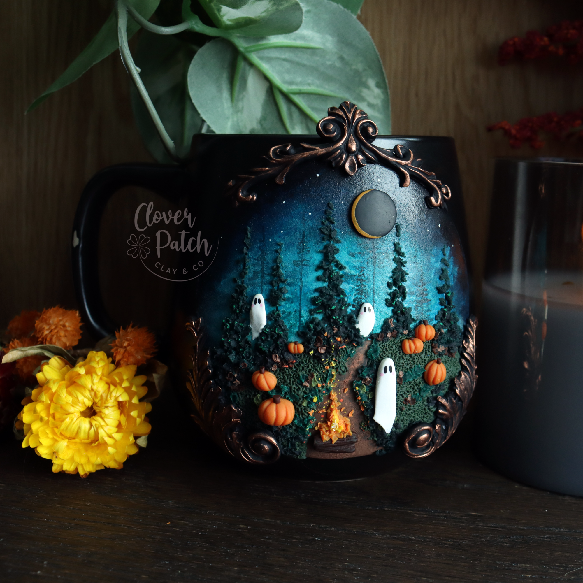 Haunted Forest Ghost Mug